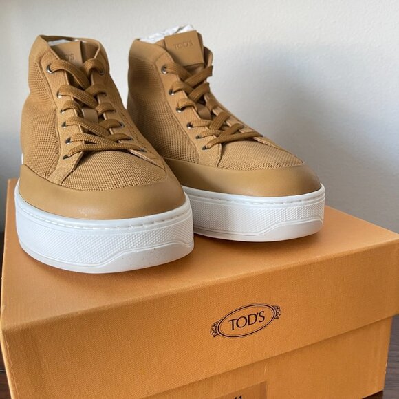 Tod\'s Men\'s High Top Knit Cassetta 79B Sneakers‎ Shoes, XXM79B0CP20NH9S405, 9.5 main image 9